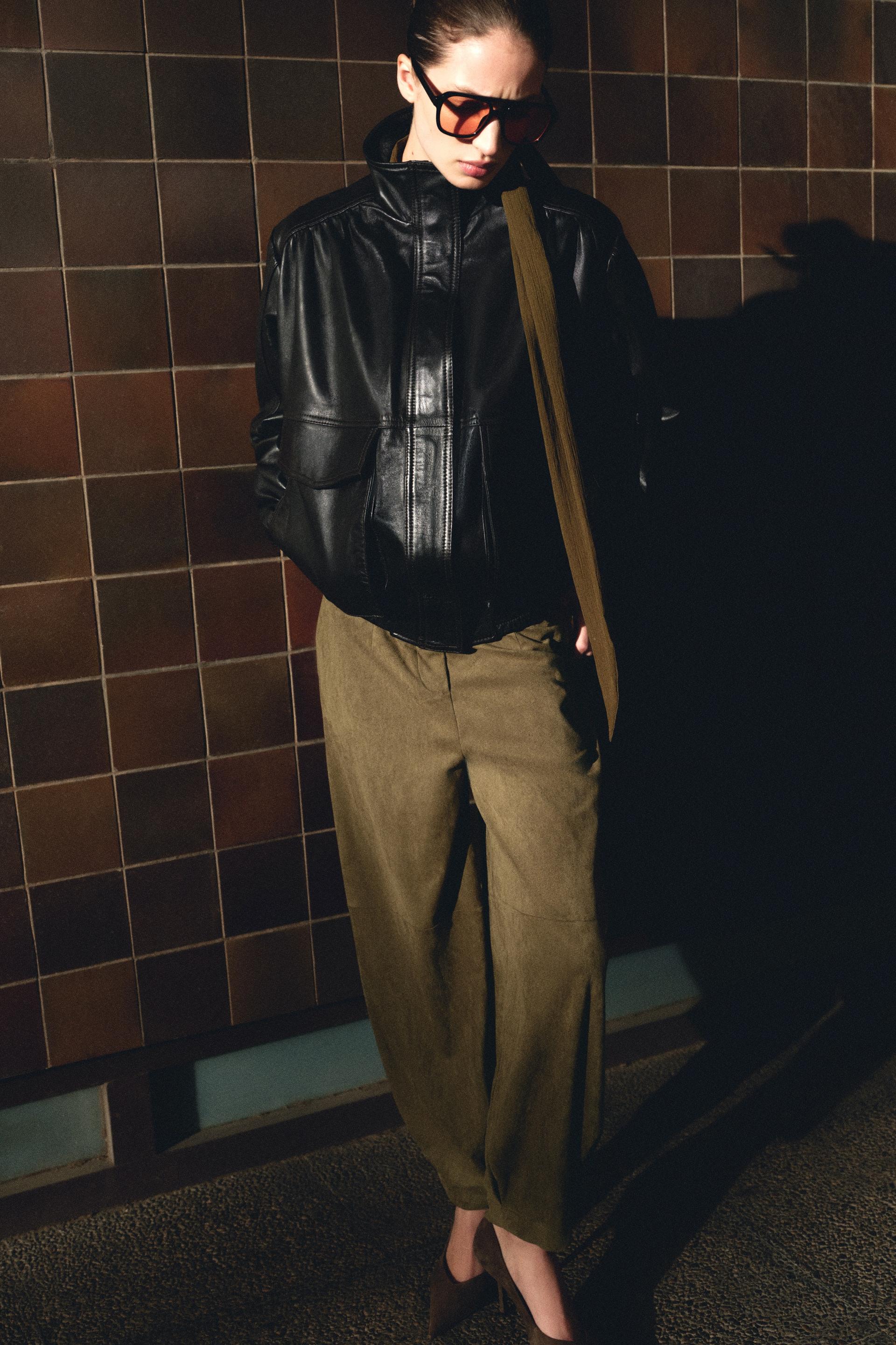 barrel-leg pants