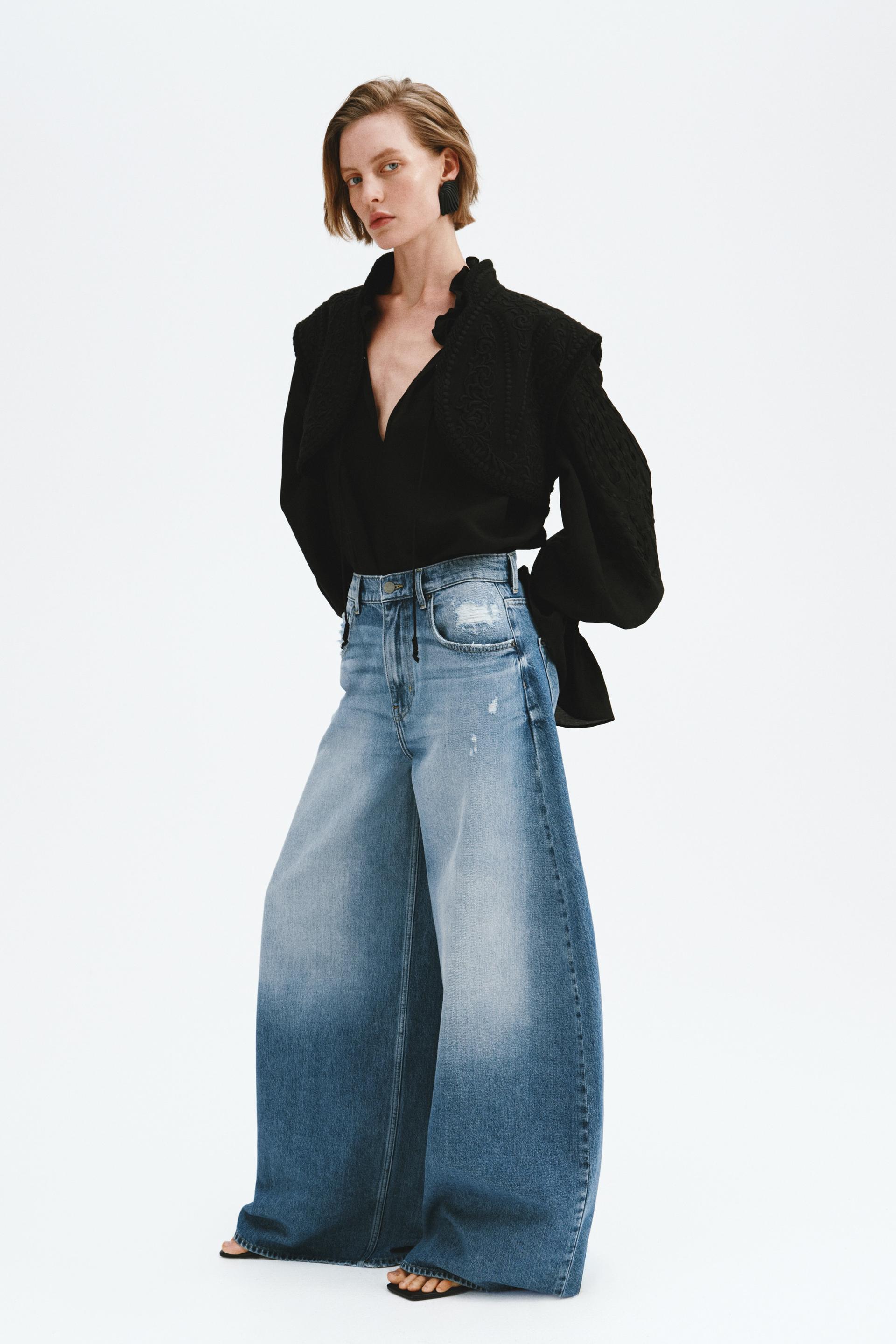 barrel leg regular jeans
