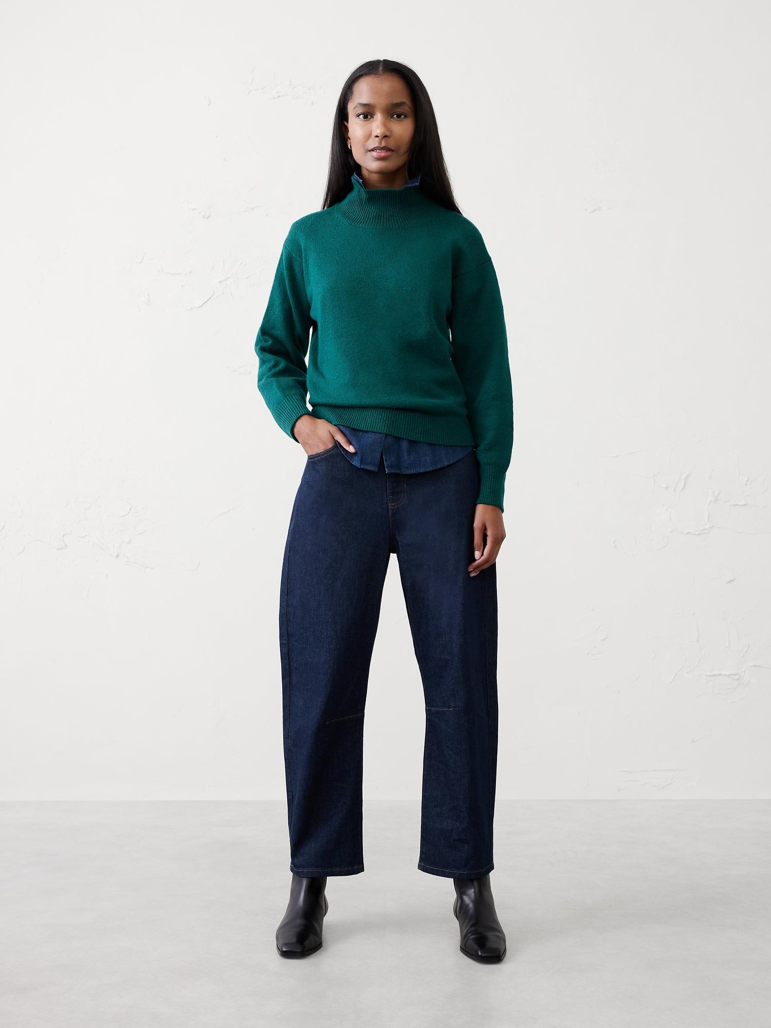barrel mid-rise jean