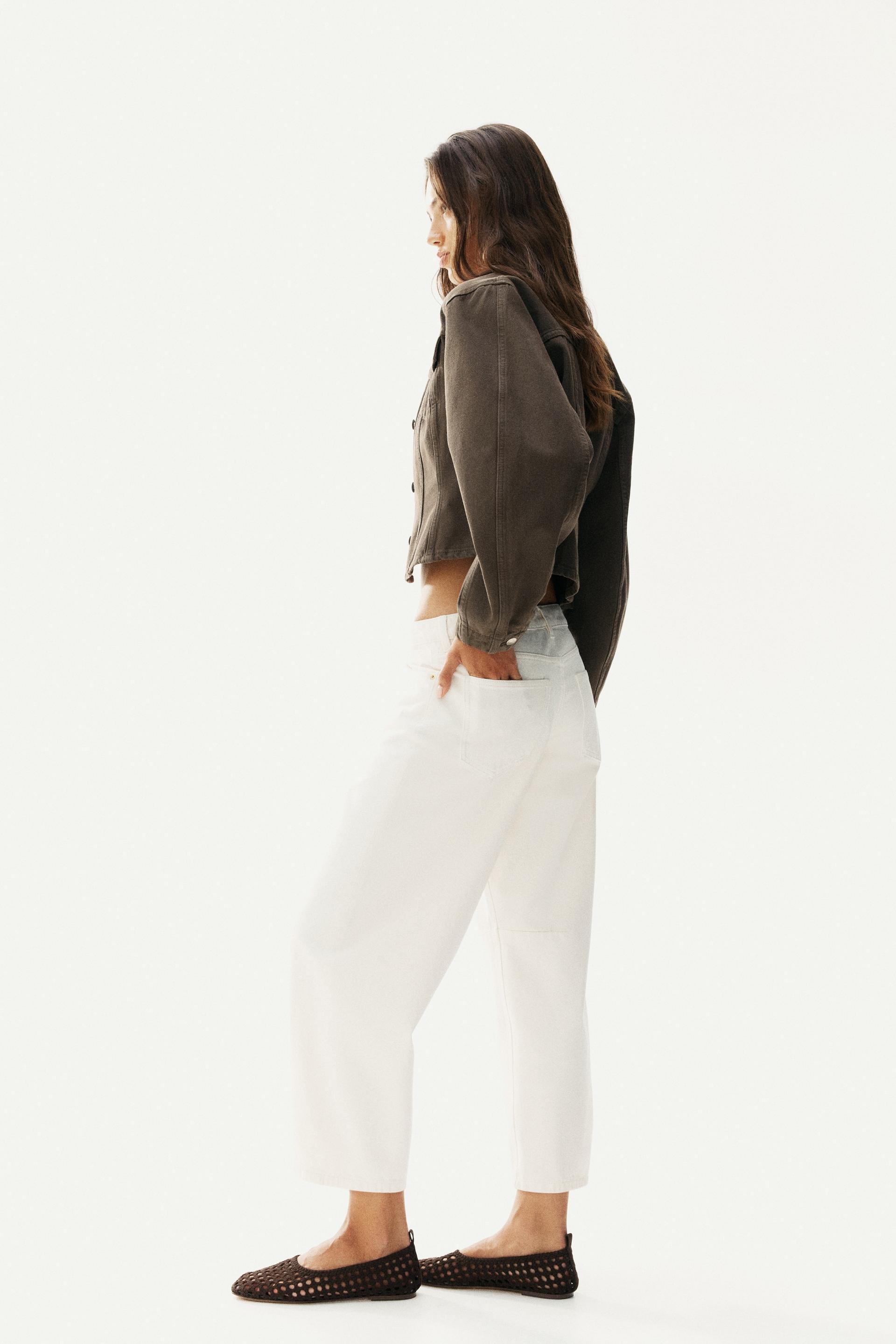 barrel regular cropped jeans