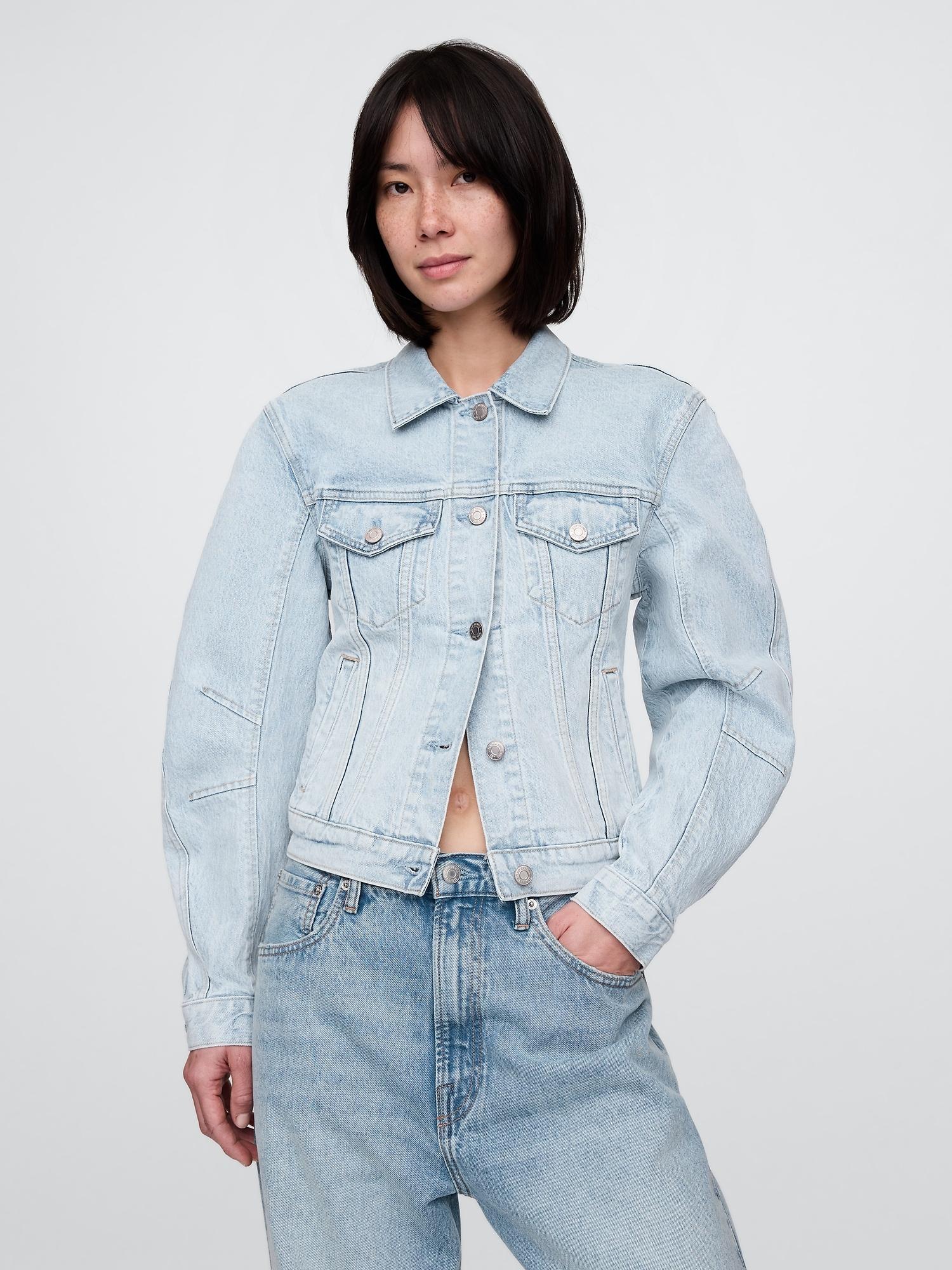 barrel-sleeve icon denim jacket