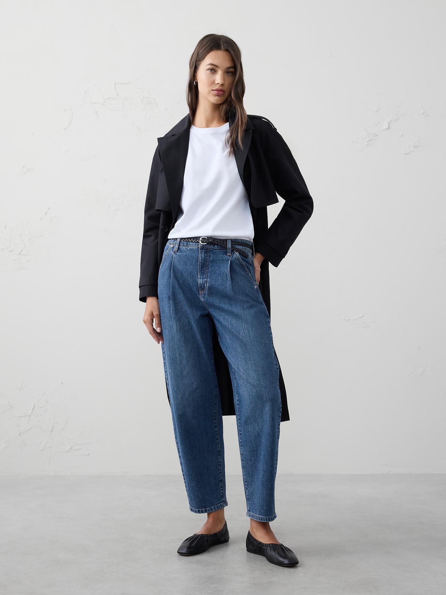 barrel ultra high-rise trouser jean
