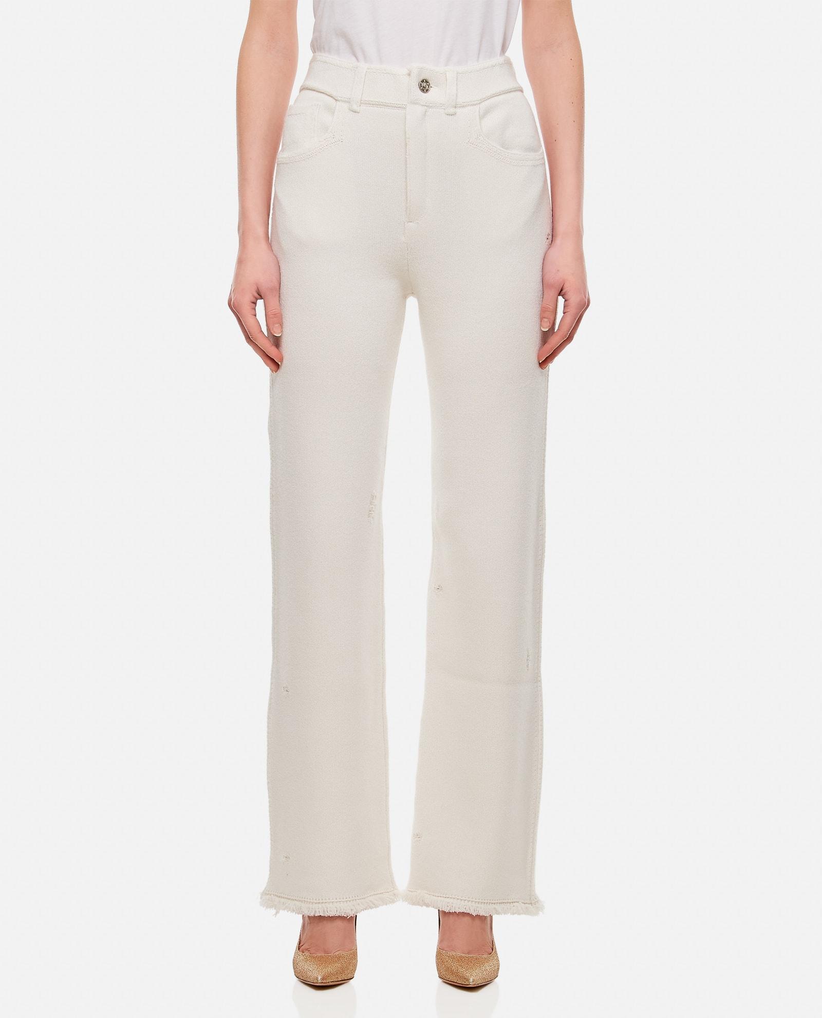 barrie cashmere straight pants