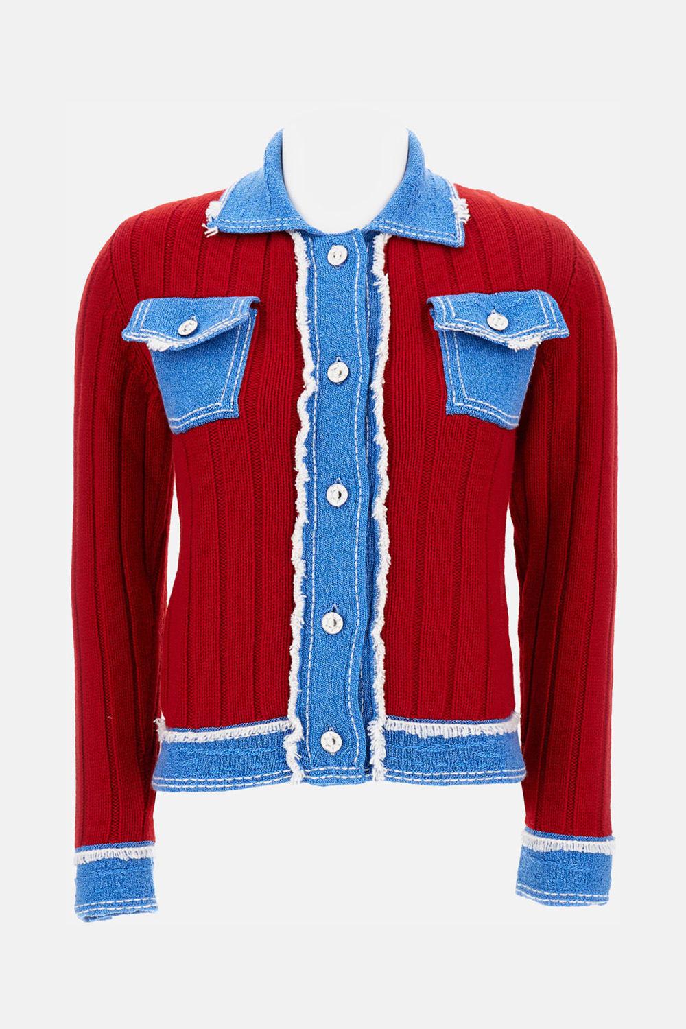 barrie hybrid denim jacket