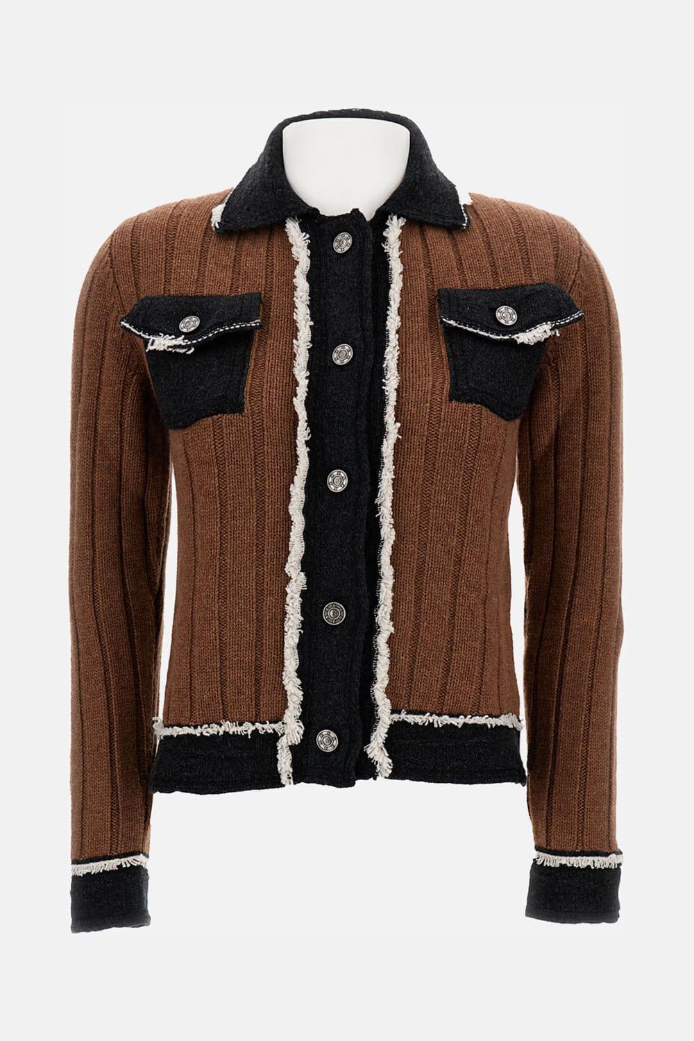 barrie hybrid denim jacket