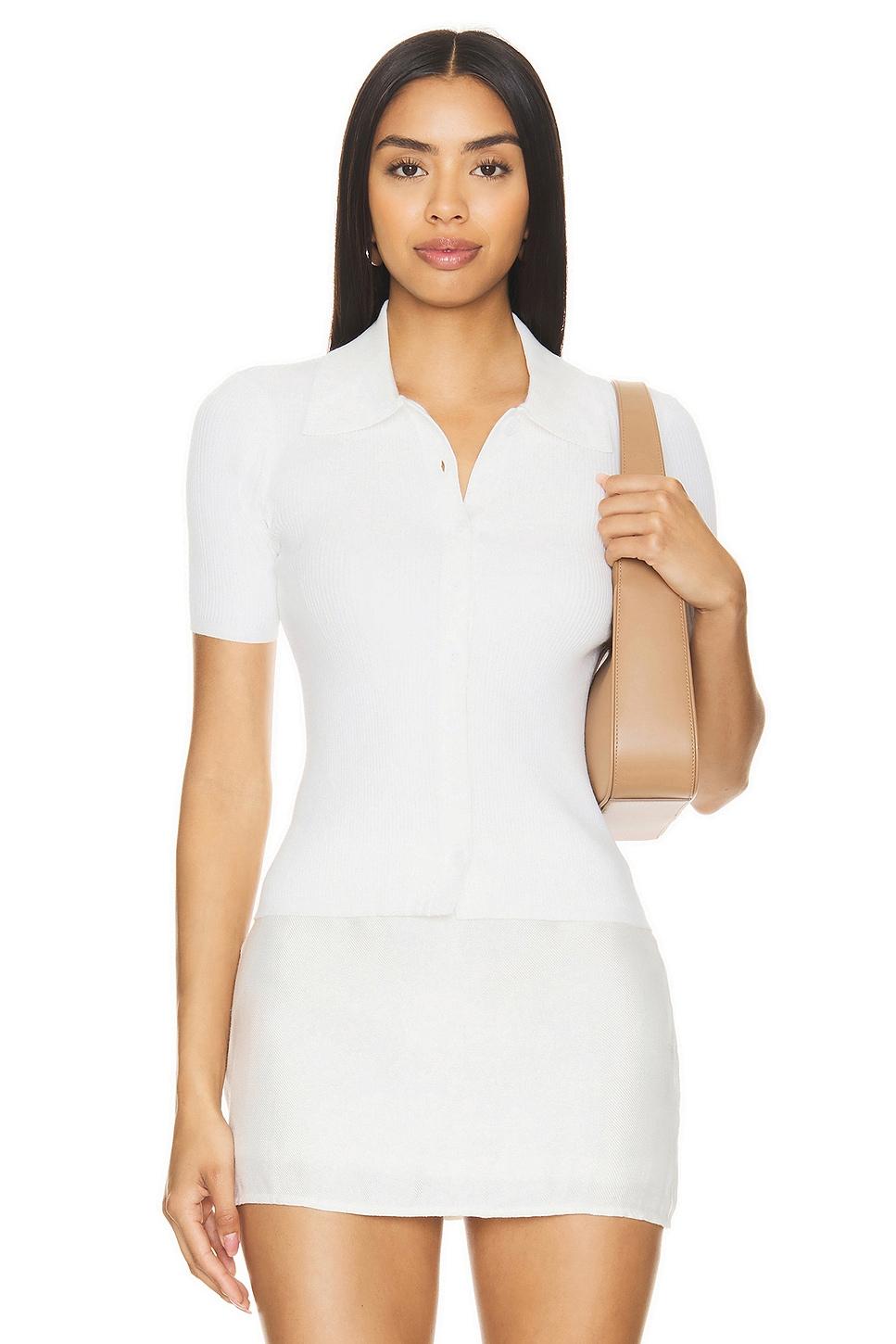 barrie short sleeve polo cardigan