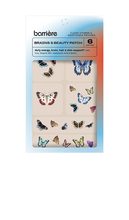 barriere brains & beauty patch 6 pack in butterflies.