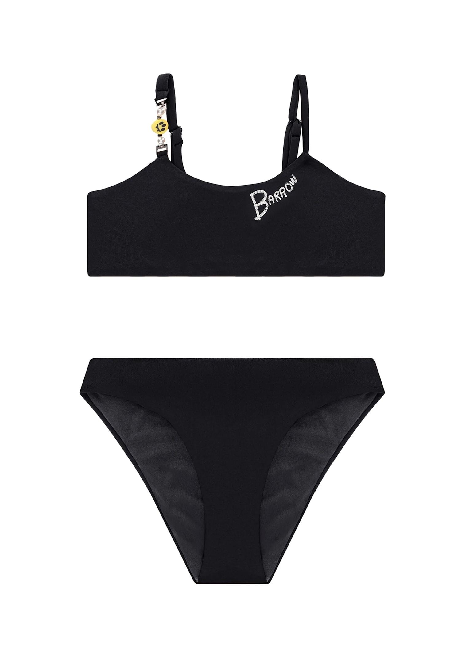 barrow black bikini for girl with logo