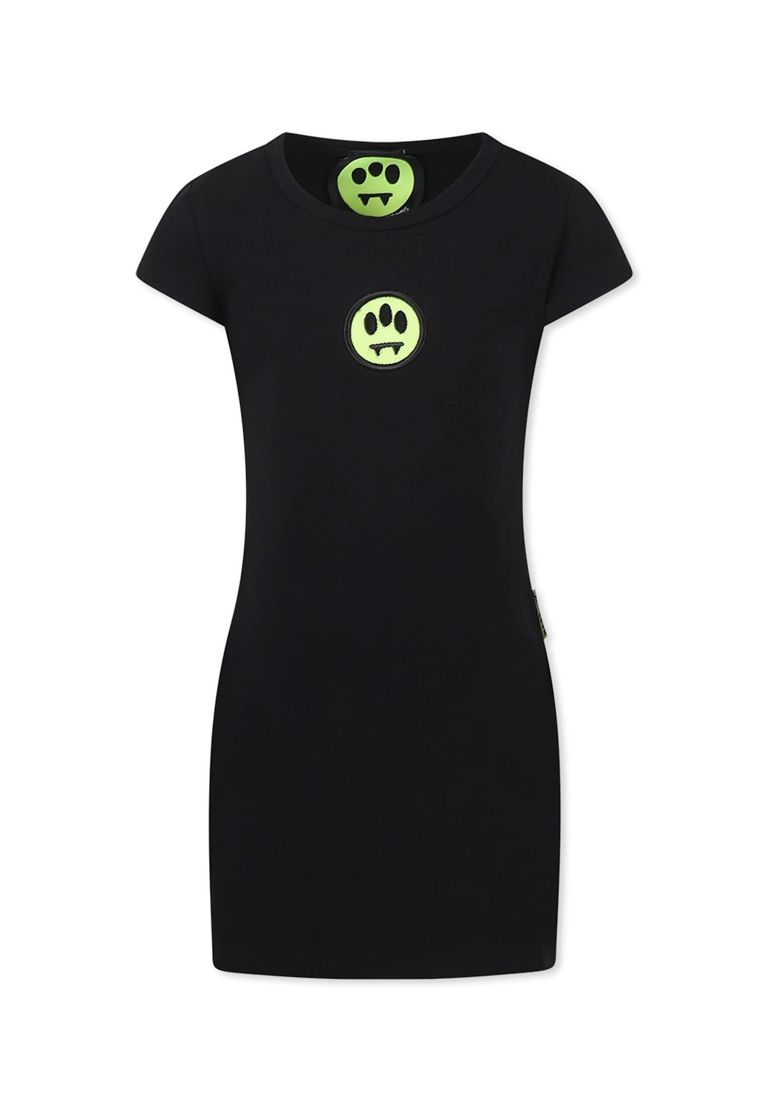 barrow black dress for girl with smiley