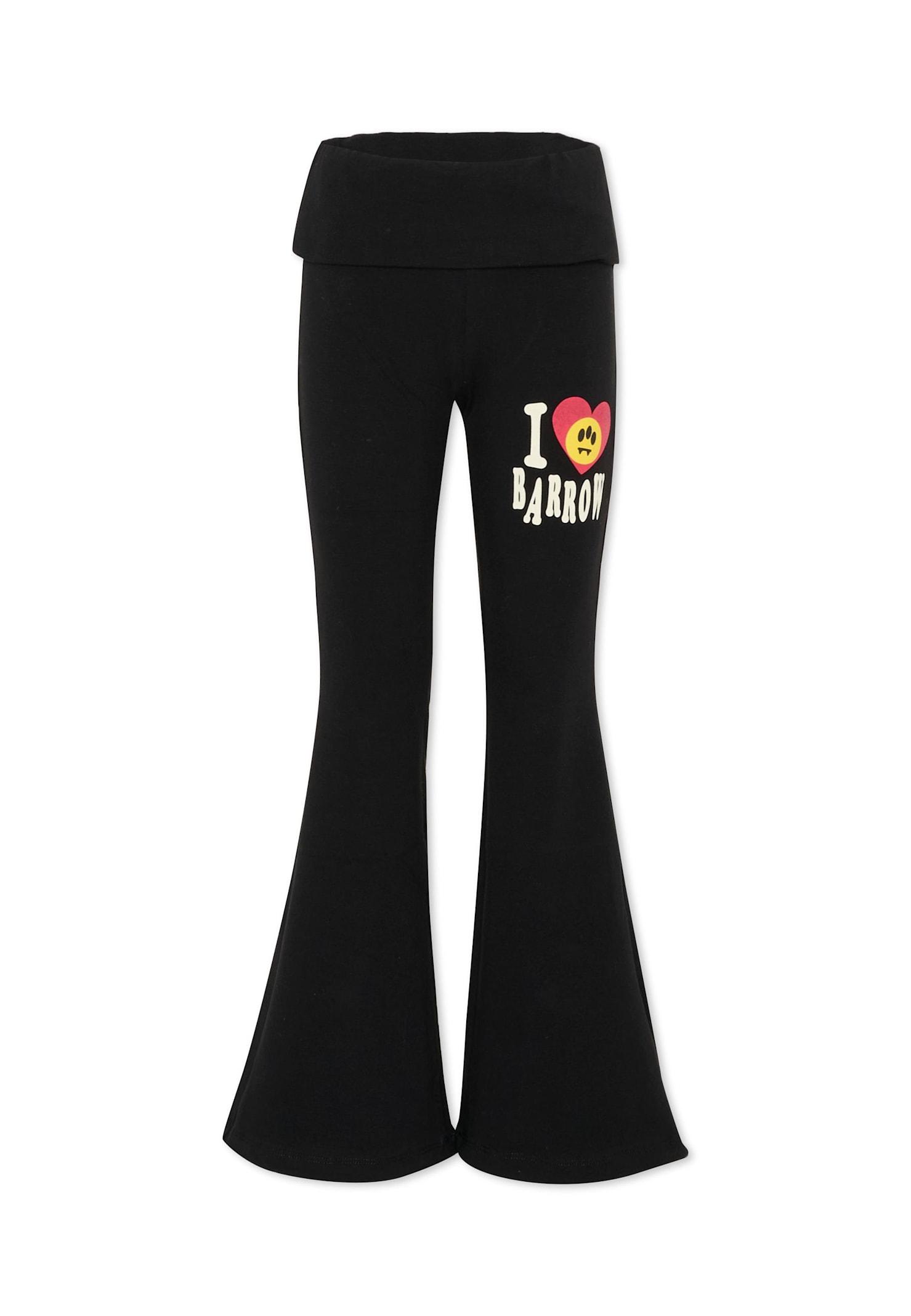 barrow black leggings for girl with logo