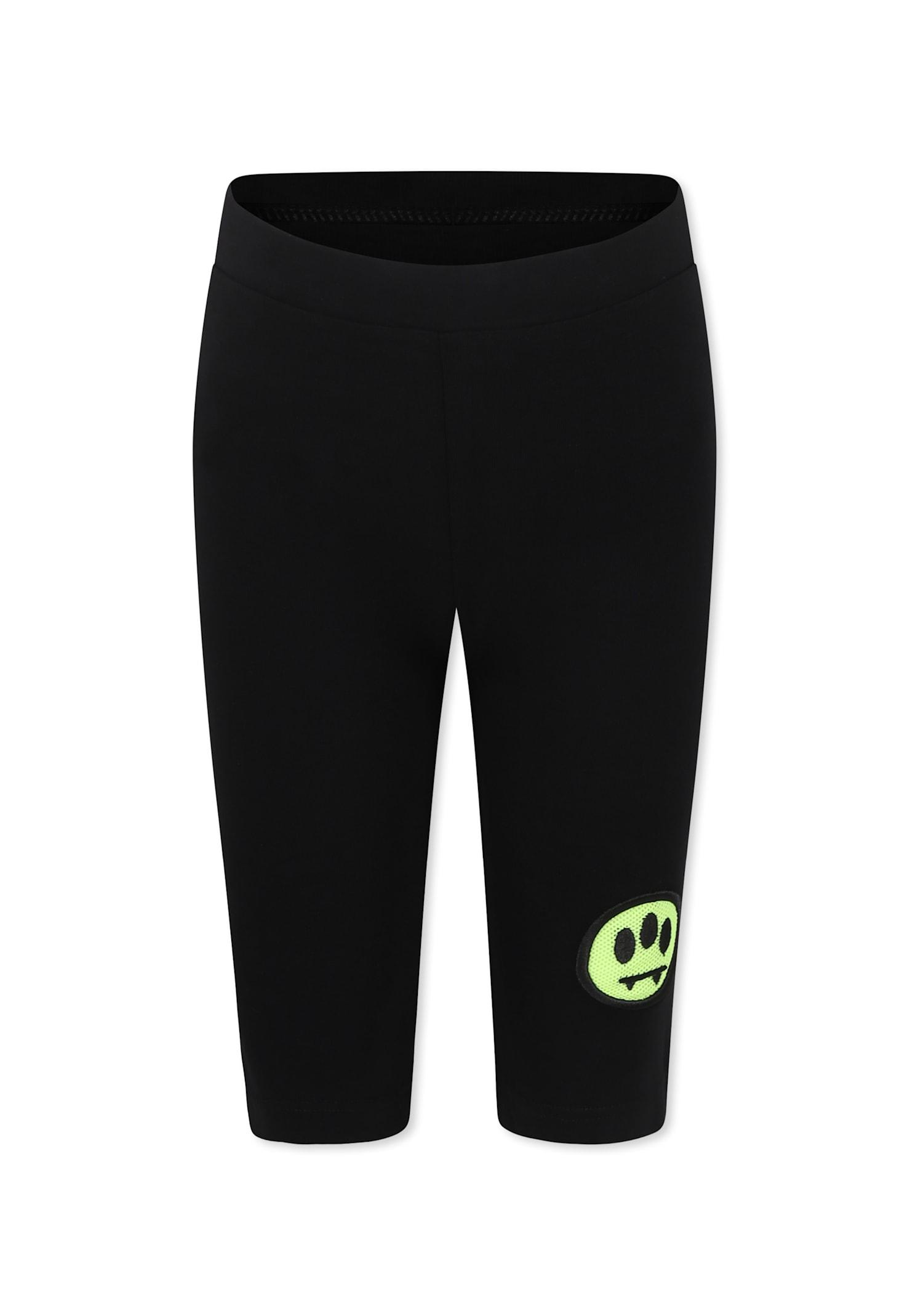 barrow black shorts for girl with smiley