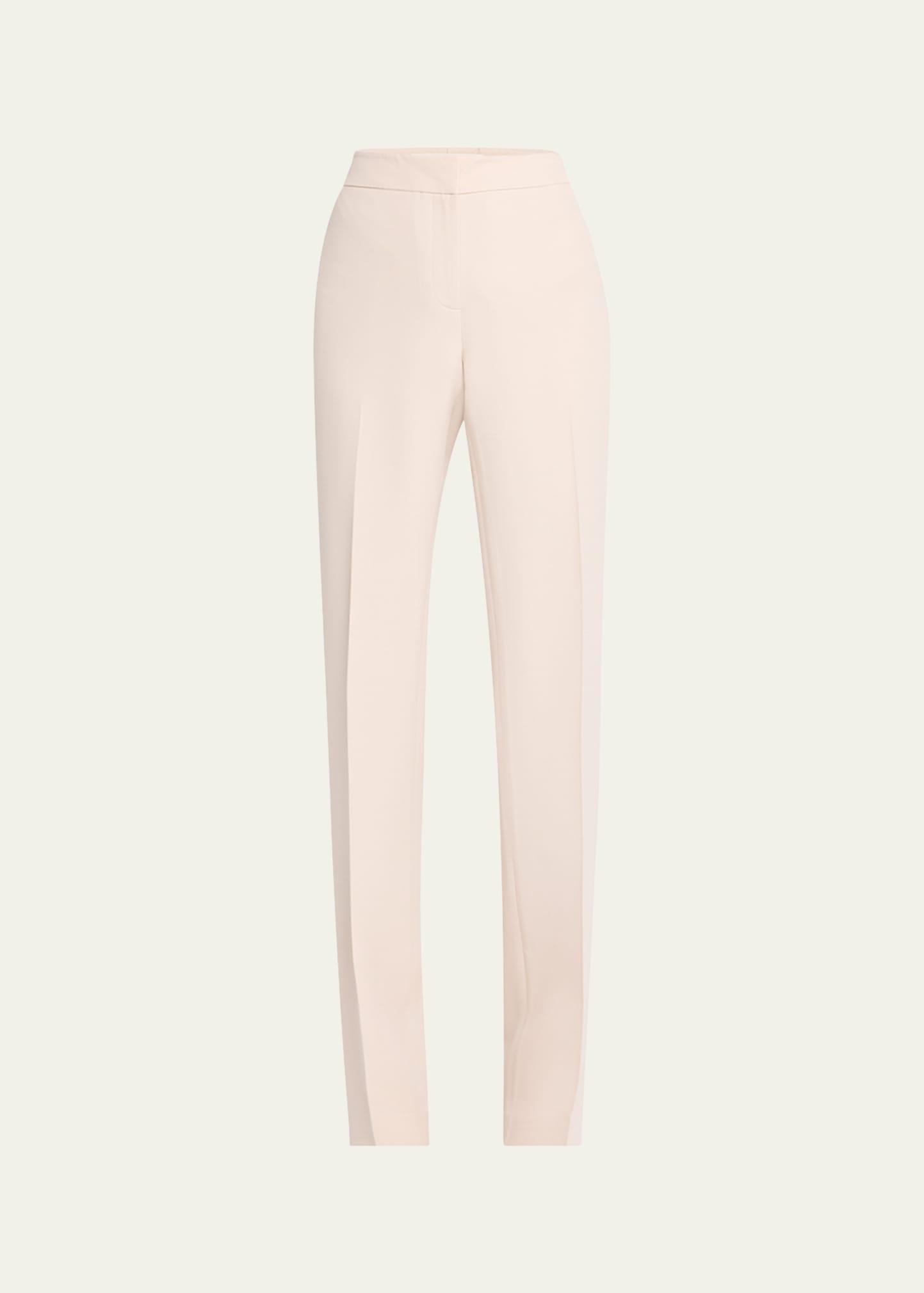 barrow straight-leg wool-silk pants