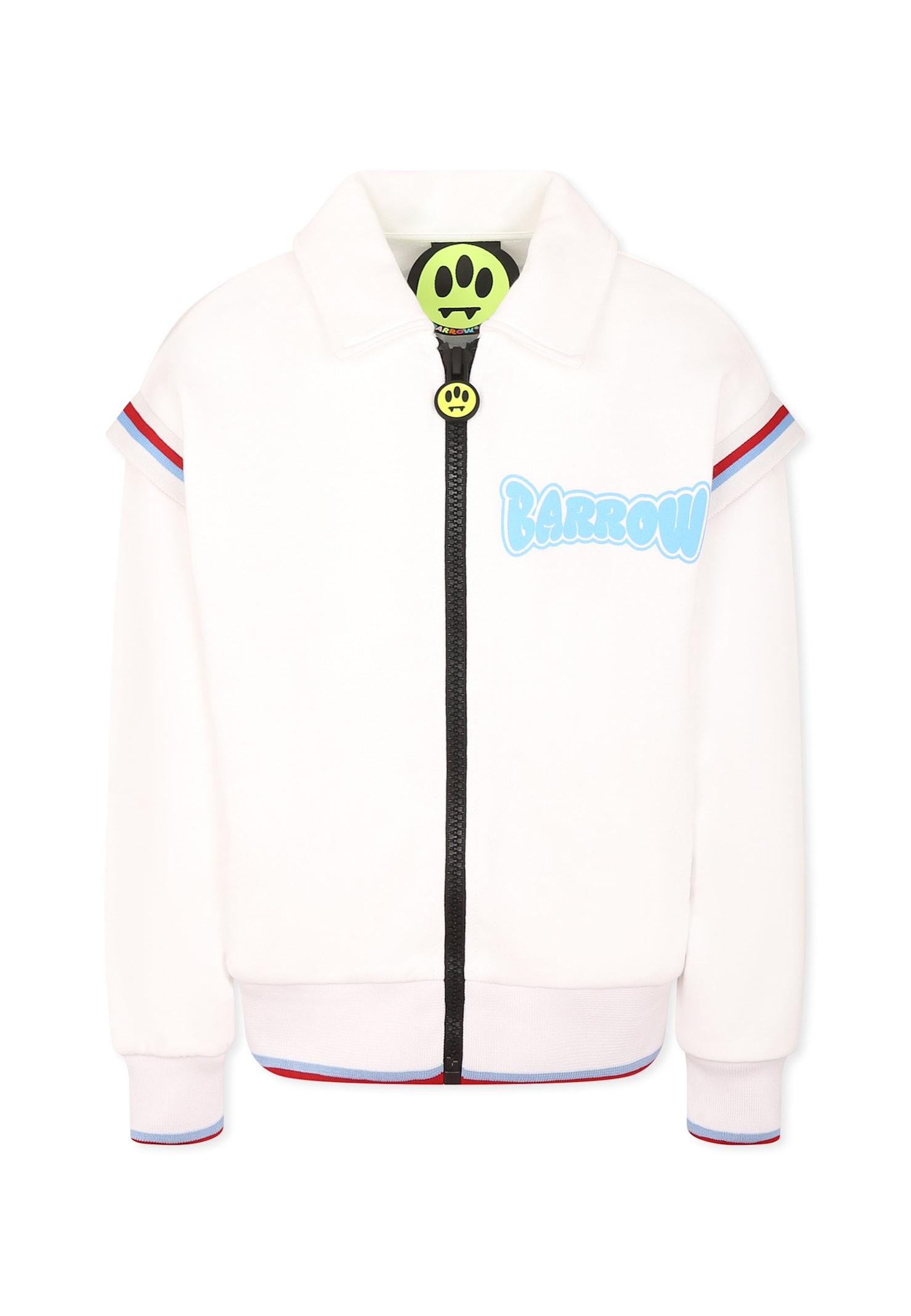 barrow white bomber jacket for girl with logo