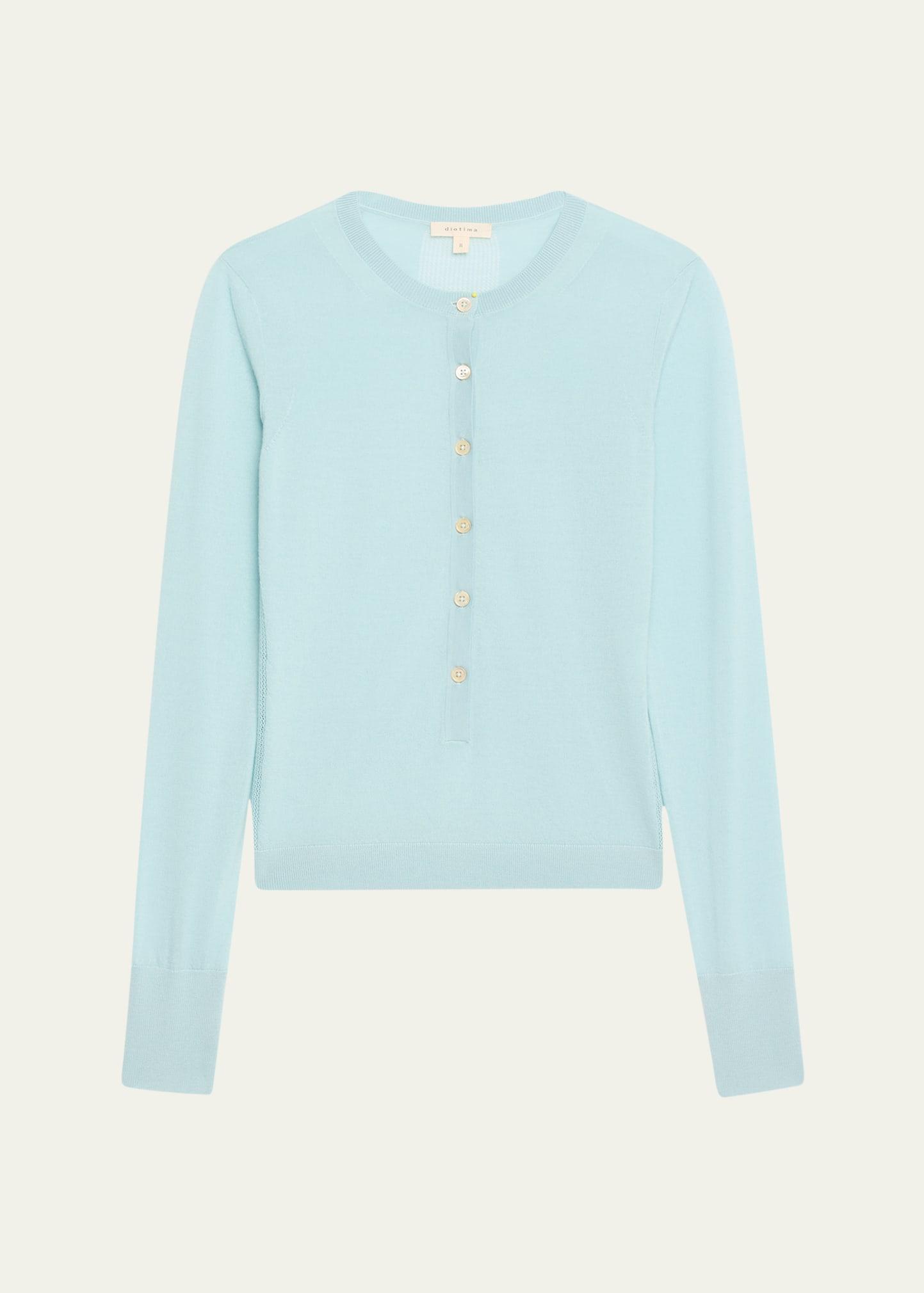 barton henley pointelle cashmere cardigan