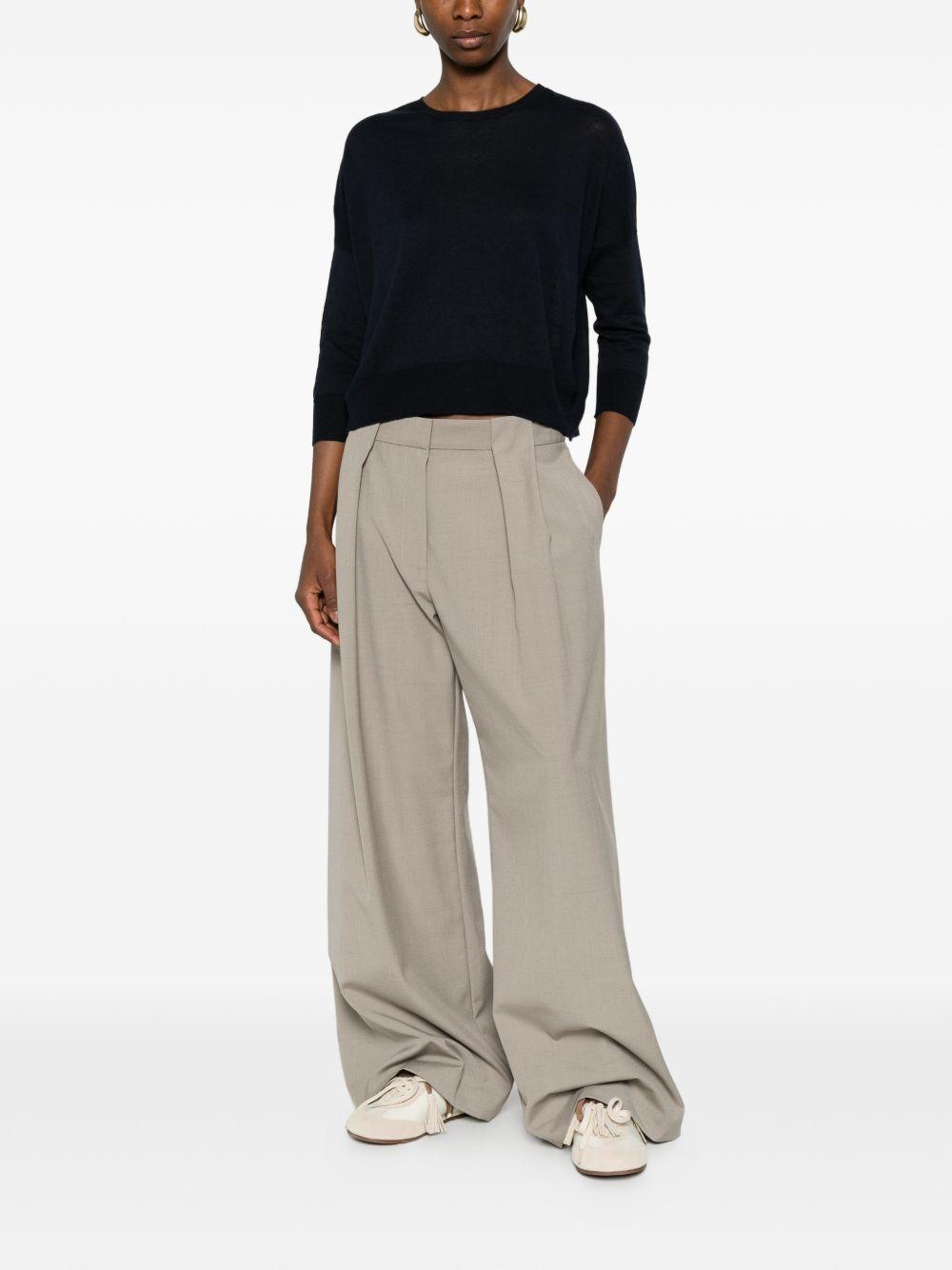 base sweaters blue linen/flax - women