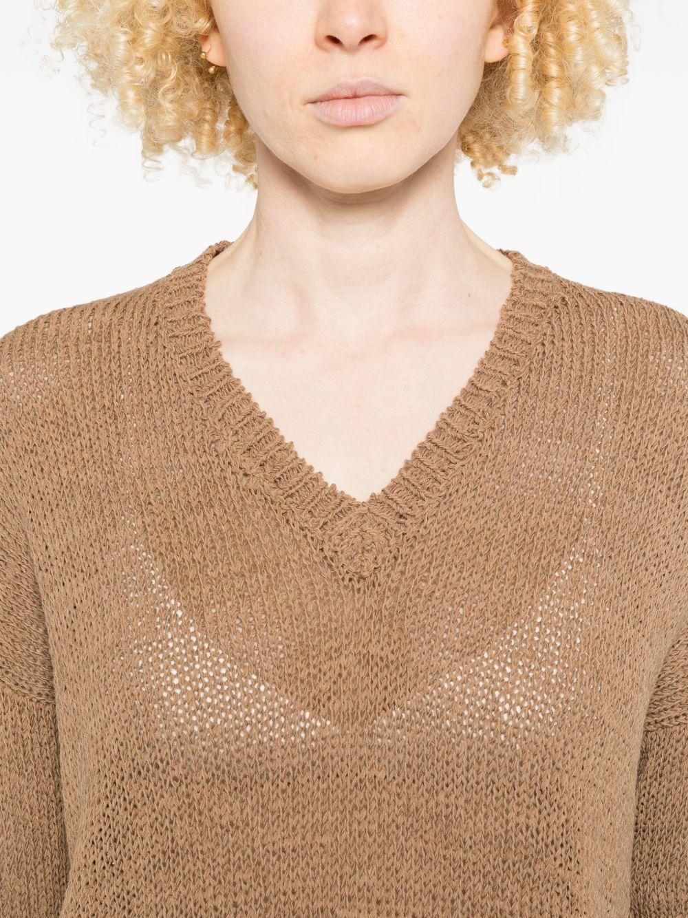 base sweaters brown cotton - women