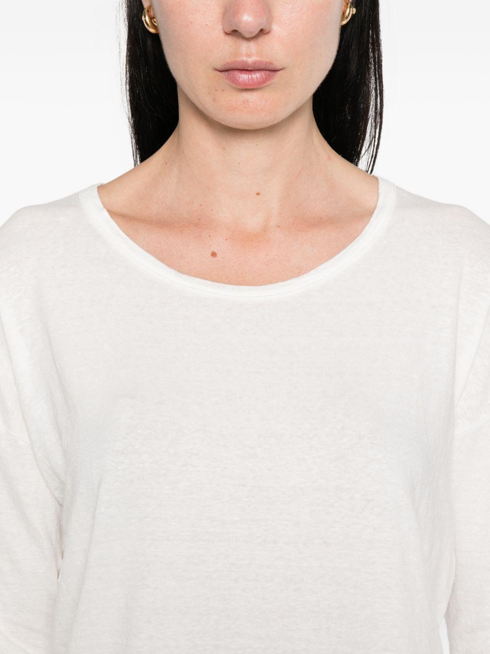 base sweaters white linen/flax - women
