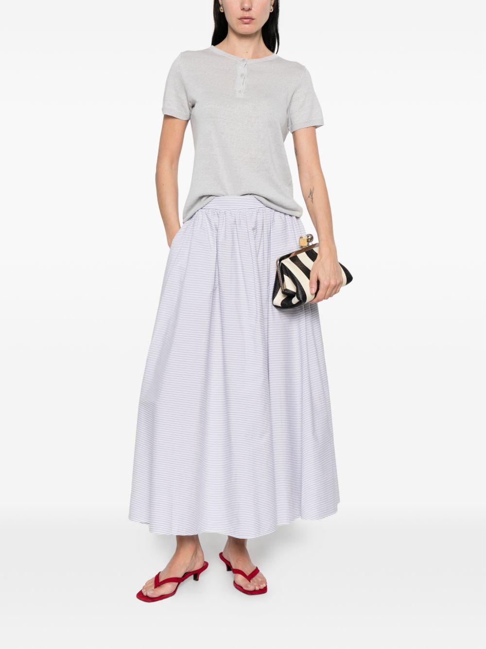 base t-shirts and polos grigio linen/flax - women