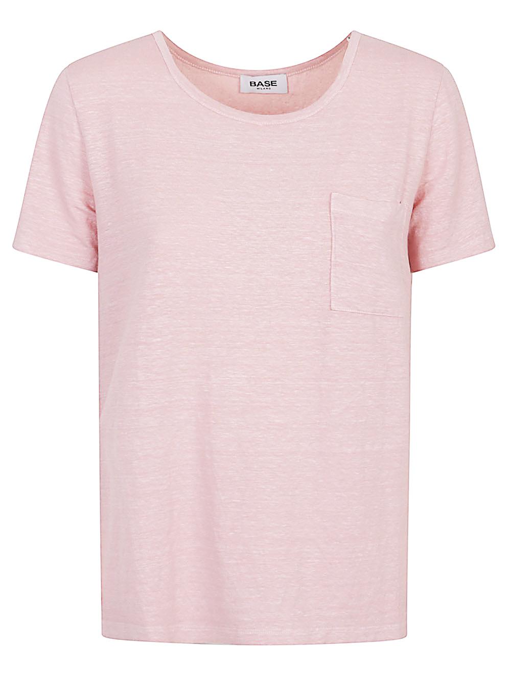 base t-shirts and polos pink linem elastane - women