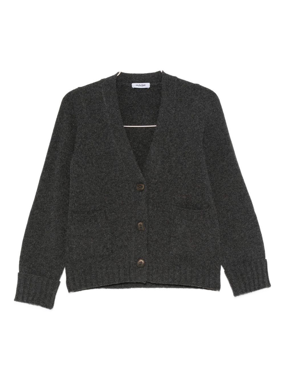 base wool cardigan