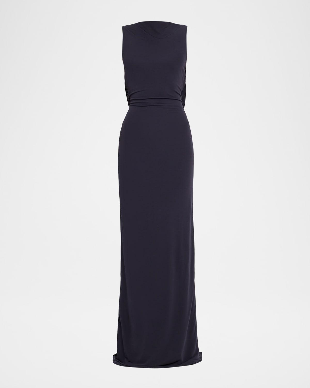 basha cowl-back gown