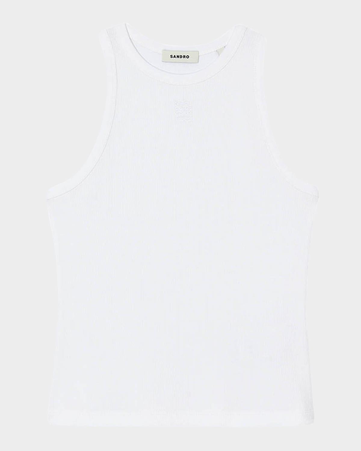 basics ribbed cotton tank top
