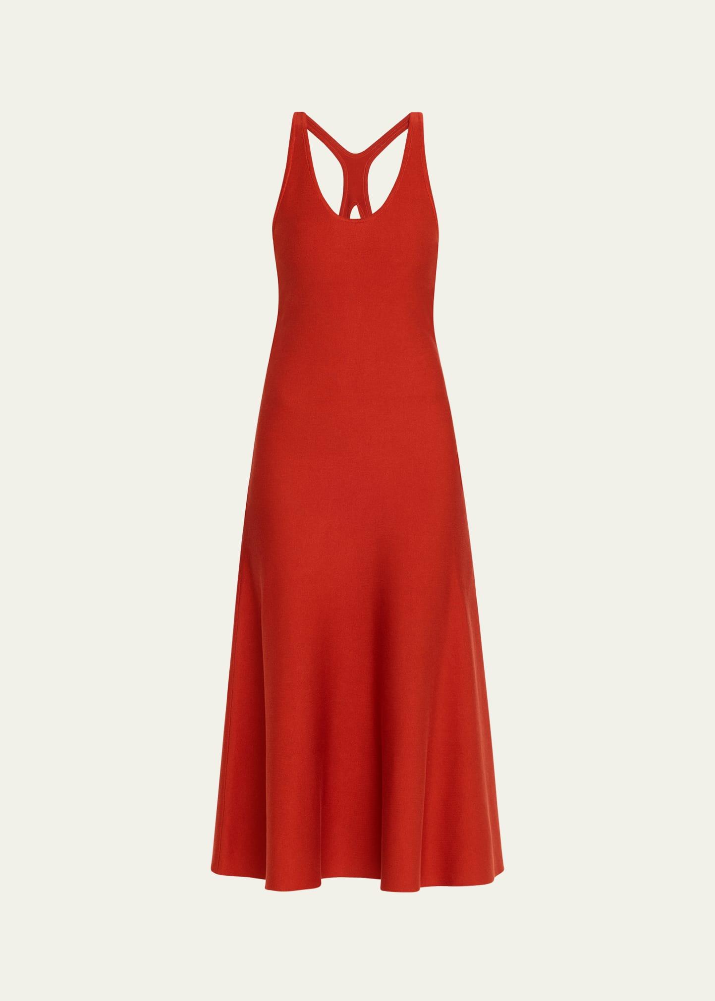 bastien cutout racerback midi dress
