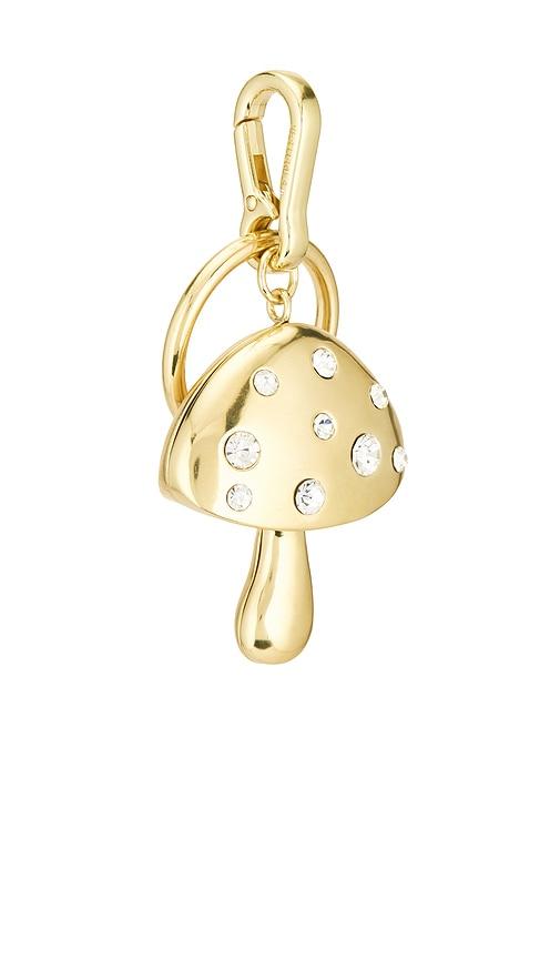 baublebar mush to love bag charm in metallic gold.