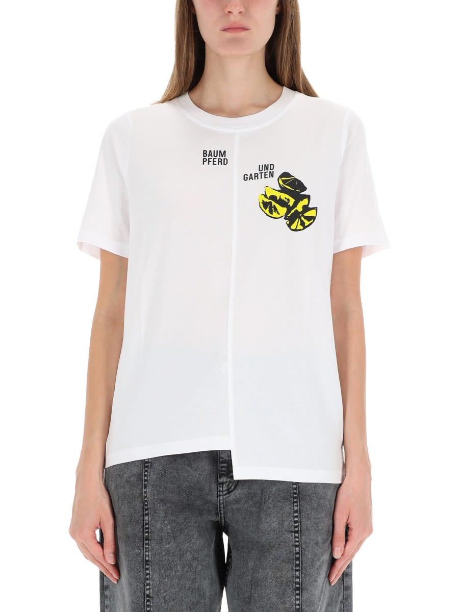 baum und pferdgarten asymmetrical jawos t-shirt