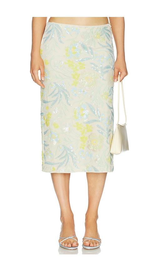 baum und pferdgarten jolette skirt in blue,cream.