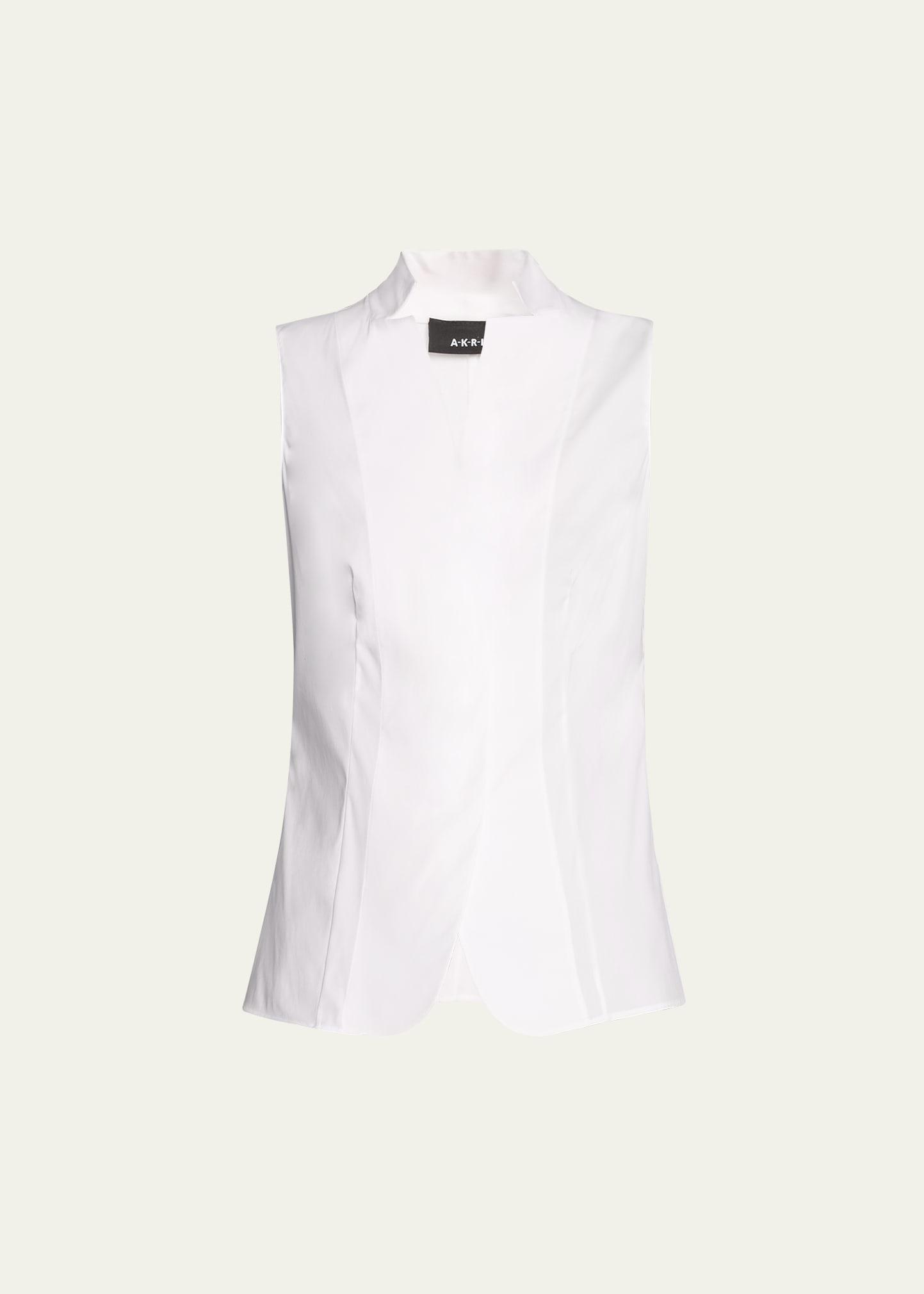 baumwolle stretch sleeveless blouse