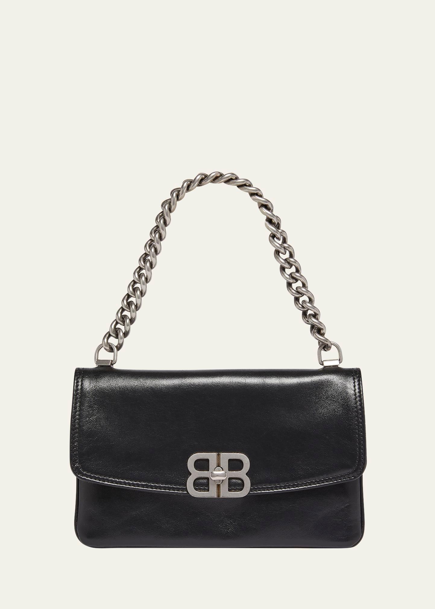 bb soft leather phone wallet on chain