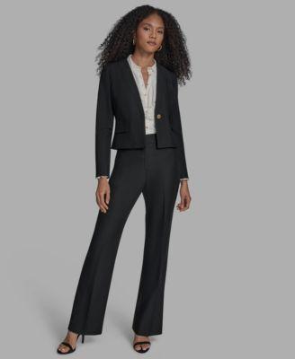 bcbg suits open front jacket straight leg pants