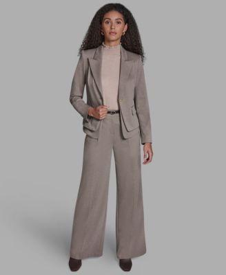 bcbg womens heather oatmeal suit