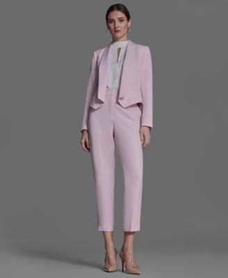 bcbg womens light pink suit