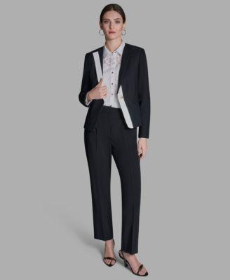 bcbg womens one button jacket suit