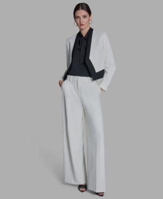 bcbg womens open front blazer suit