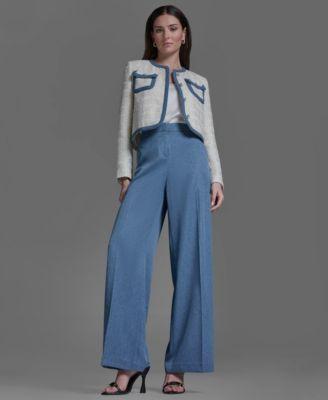 bcbg womens suits wide leg pants jacket