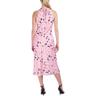 bcbgeneration women's fit and flare midi dress halter neck tie closure, checkers
