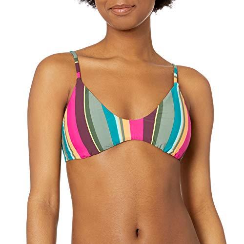 bcbgeneration women's standard bralette bikini swimsuit top, multi//anything but as, xx-small