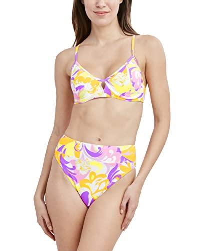 bcbgeneration women's standard underwire bikini swimsuit top, multi, x-small