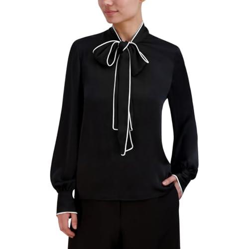 bcbgmaxazria women's blouse, black mix