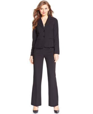 bcx juniors two button blazer wide leg pants