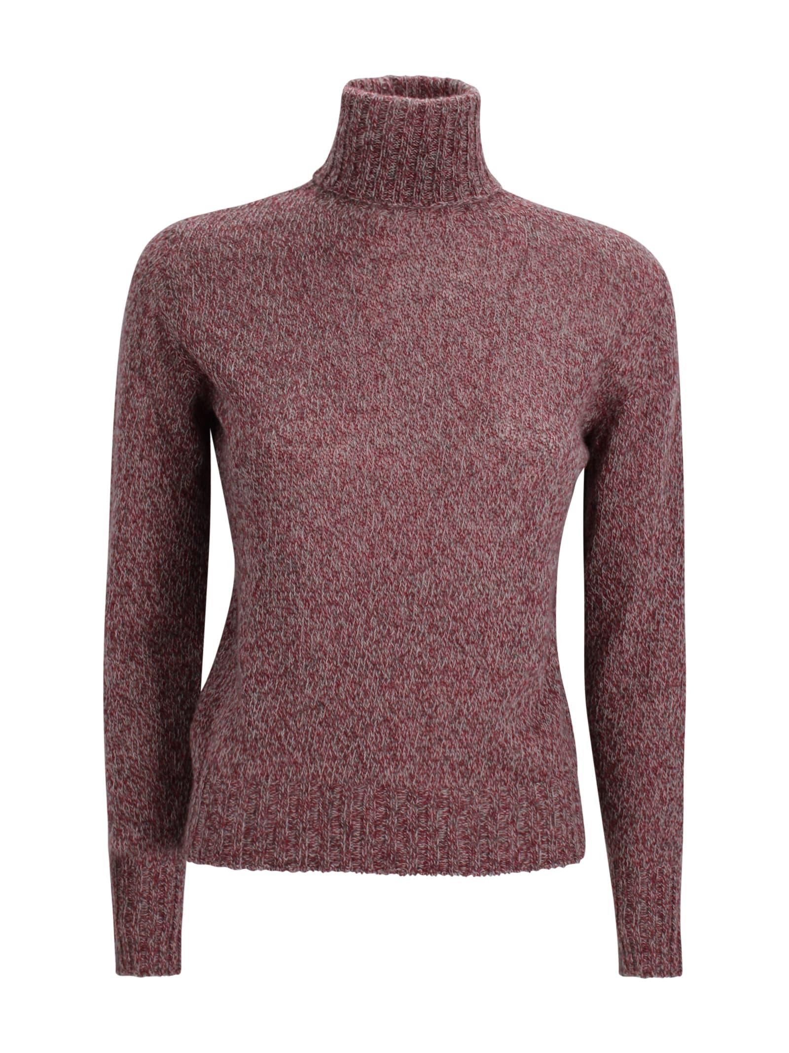 be you round neck cashmere sweater in a mottled texture