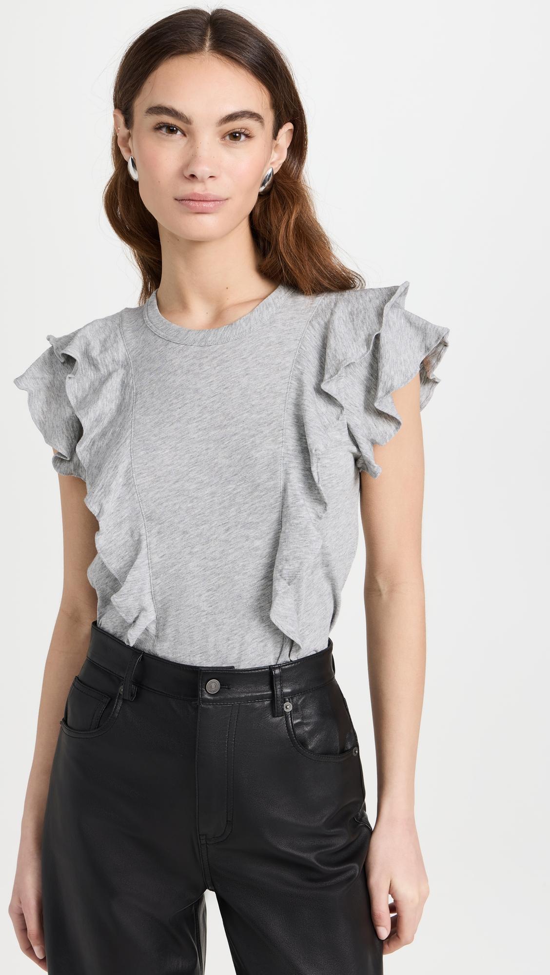 bea short sleeve ruffle tee