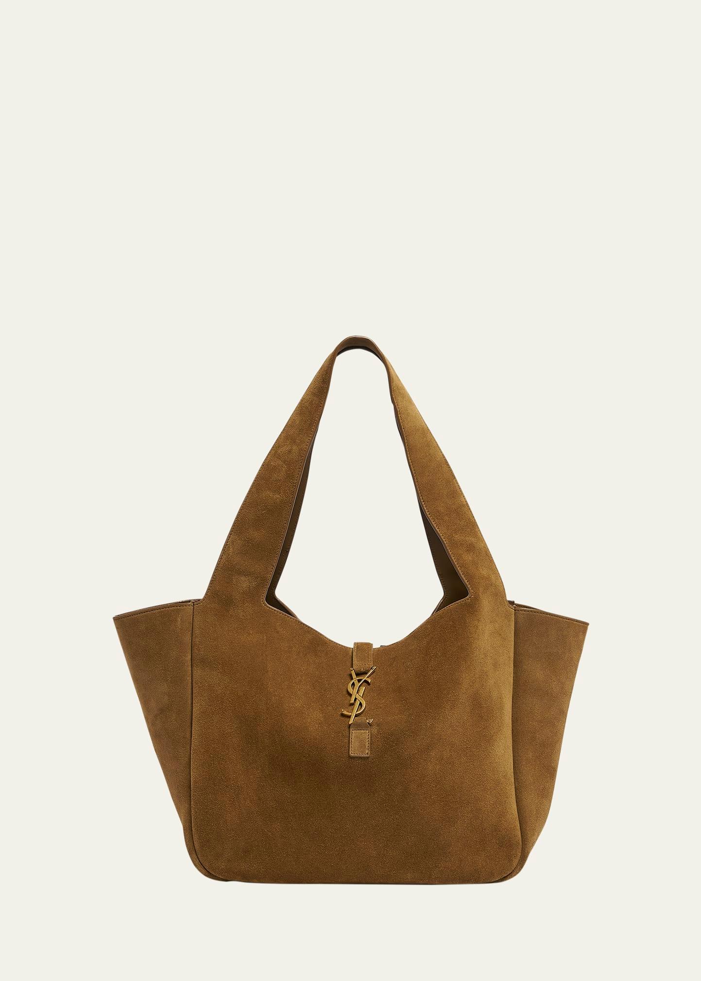bea ysl cabas tote bag in suede