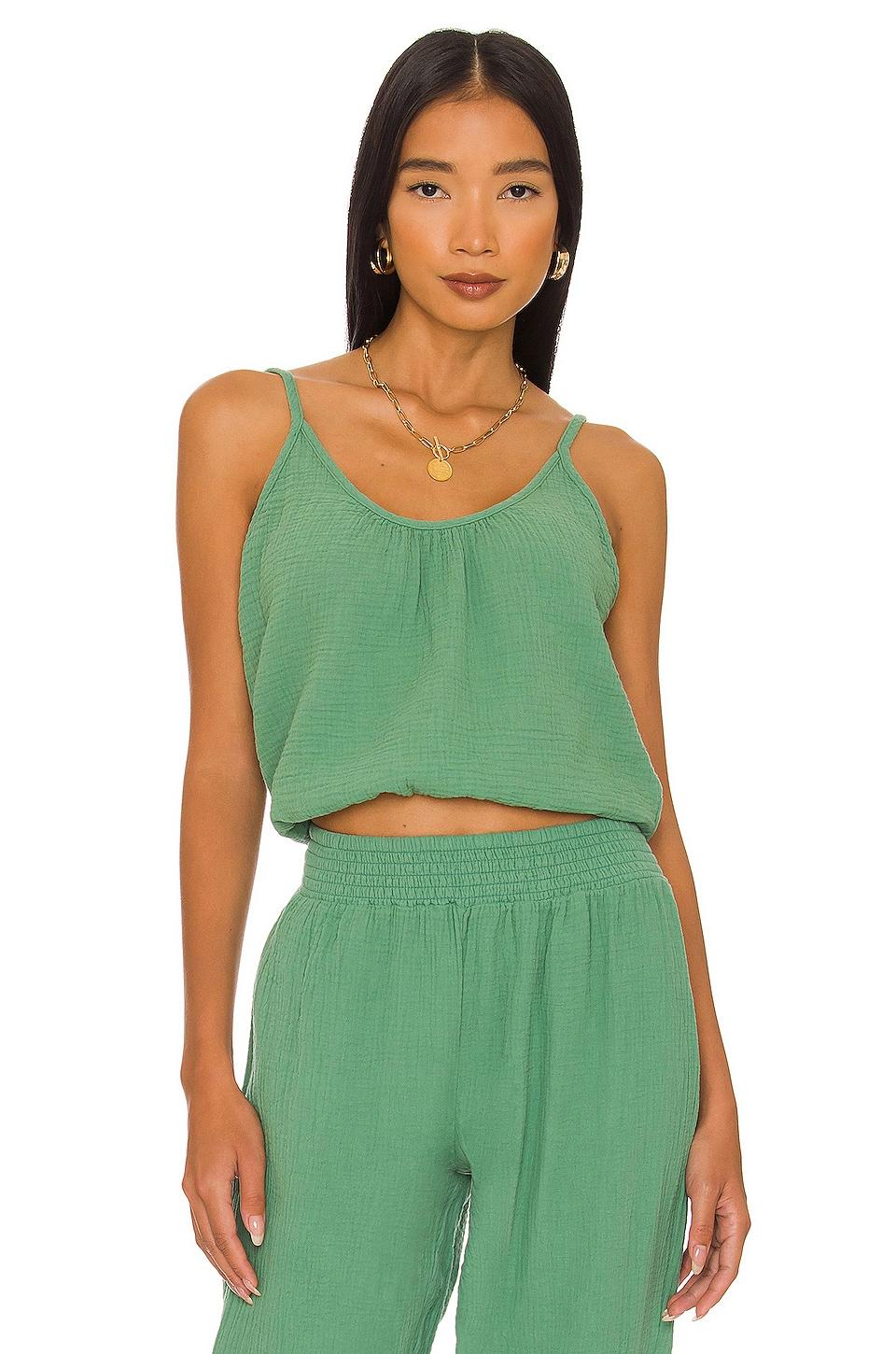beach gauze cropped cami