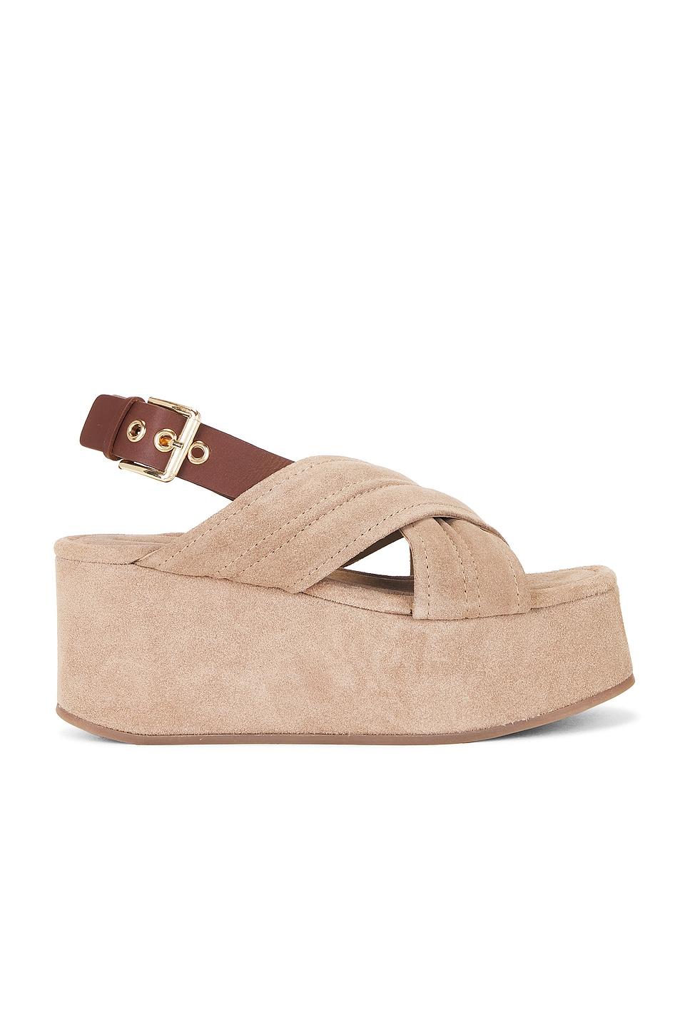 beach party platform sandal