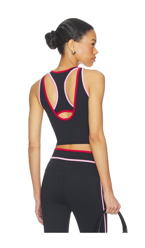 beach riot ash tank top in black.