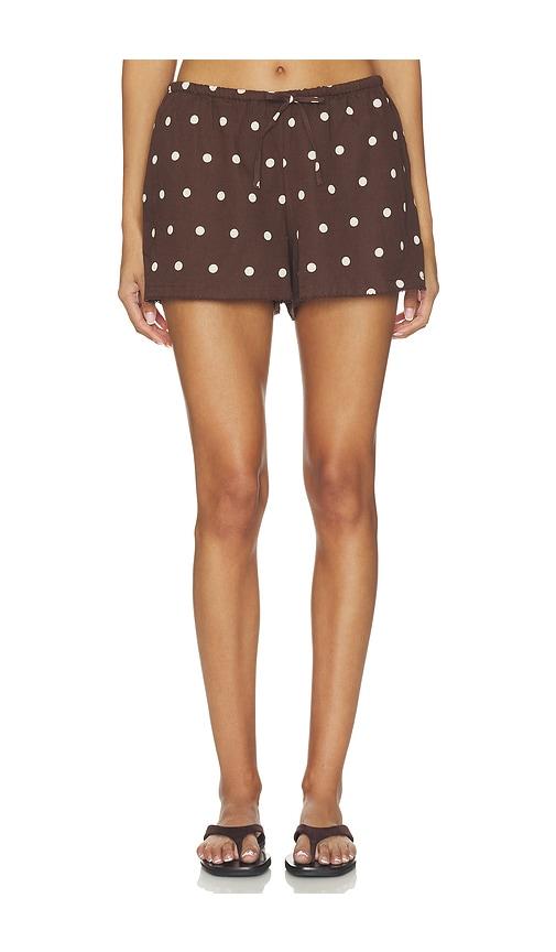 beach riot birkley short in brown.
